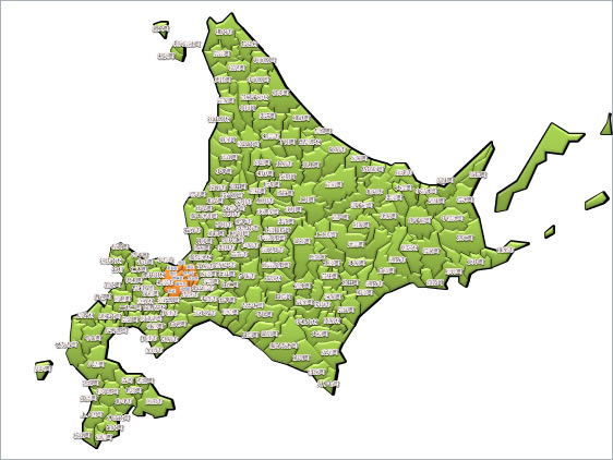 北海道の地図画像