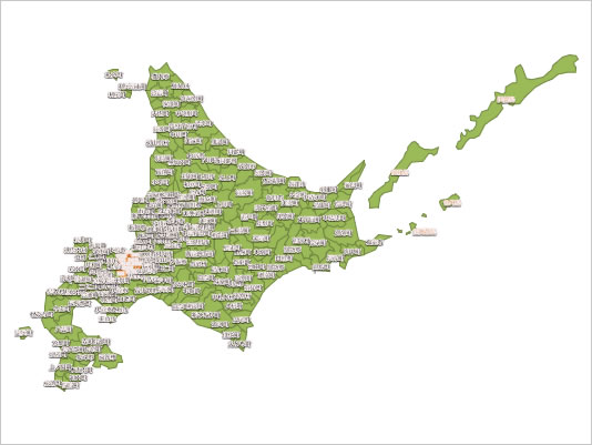 北海道地図2（パワーポイント）