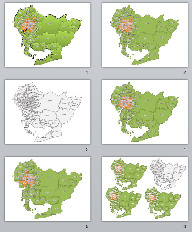 愛知県地図2 パワーポイント フリー素材 無料素材のdigipot