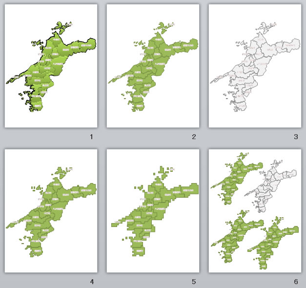 愛媛県の地図画像