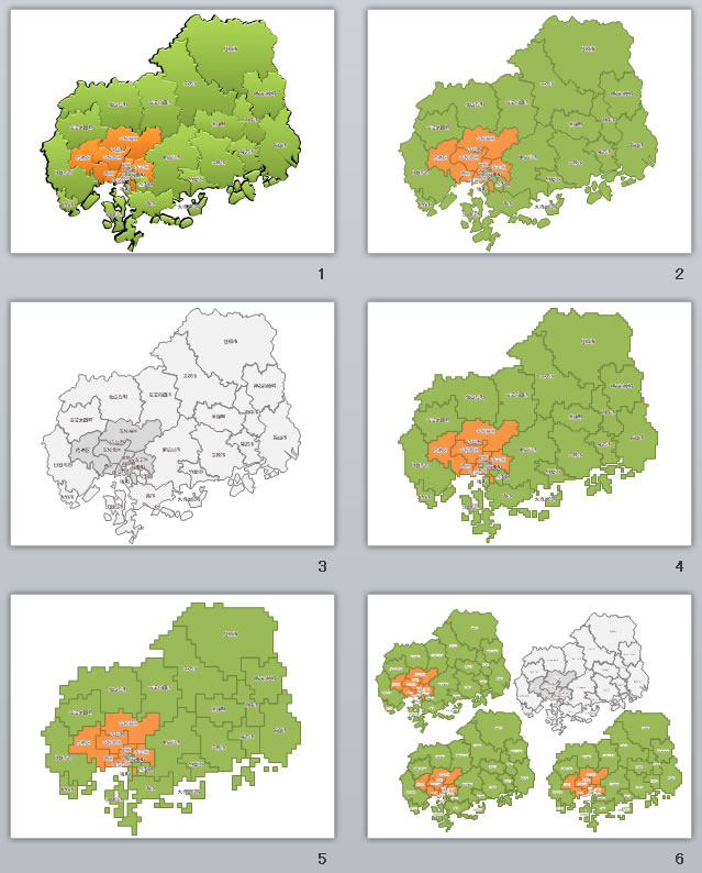 広島県の地図画像