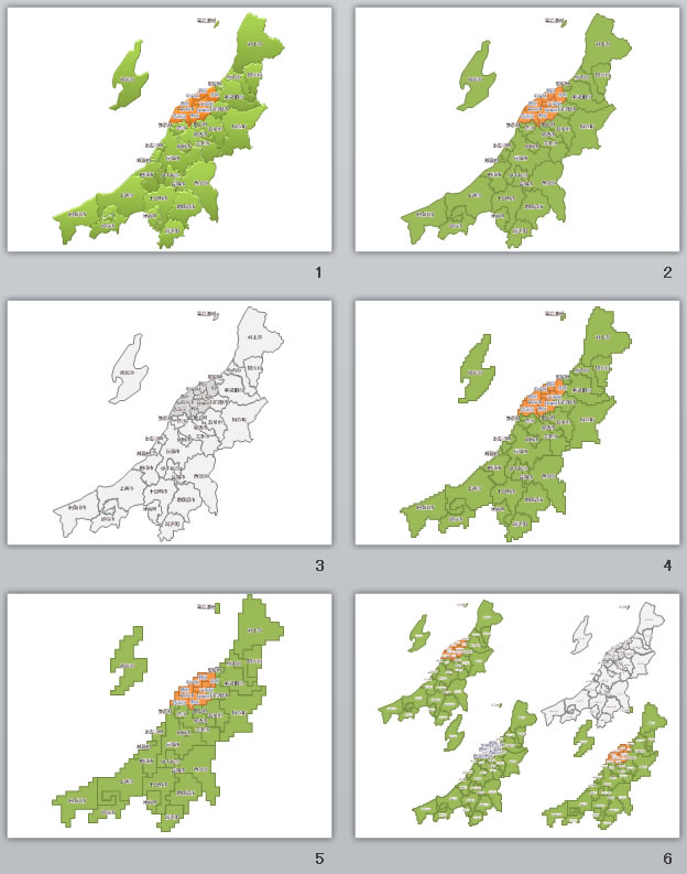 新潟県地図2 パワーポイント フリー素材 無料素材のdigipot