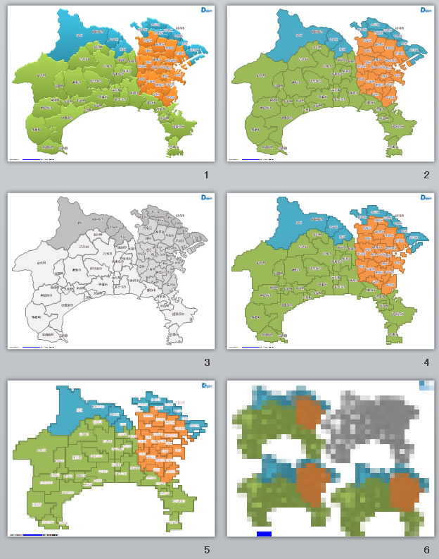 神奈川県地図2 パワーポイント フリー素材 無料素材のdigipot