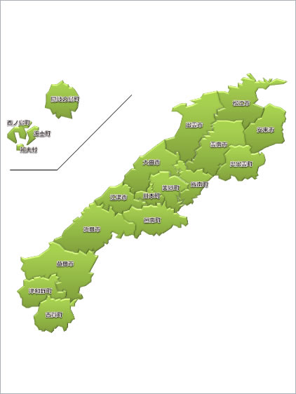 島根県の地図画像