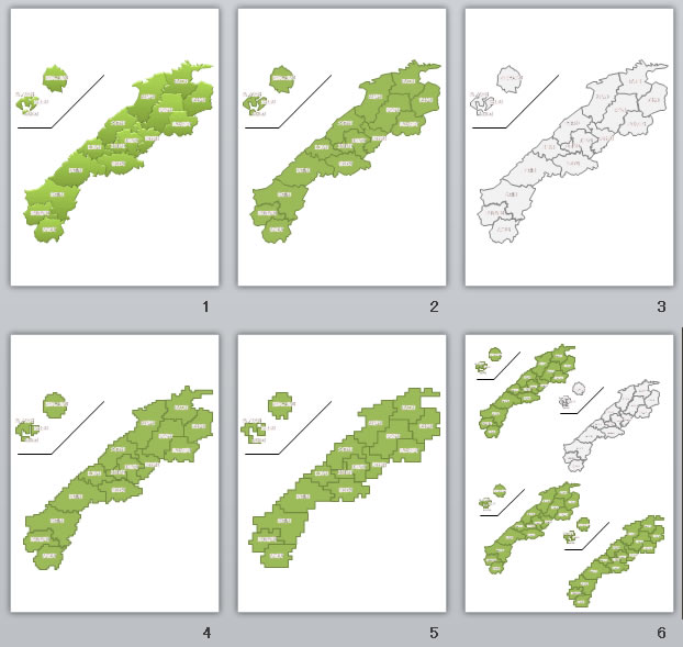島根県地図2 パワーポイント フリー素材 無料素材のdigipot