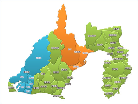 静岡県の地図画像