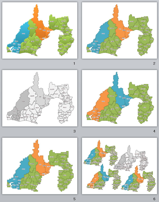 静岡県の地図画像