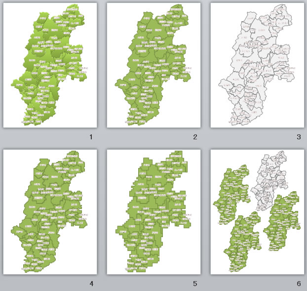 長野県の地図画像