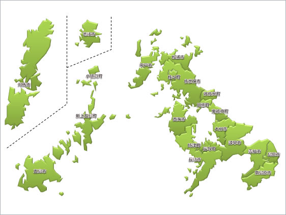 長崎県地図画像
