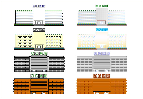 病院のイラスト画像