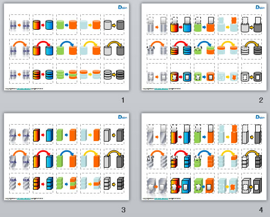 データ移行のイラスト画像2