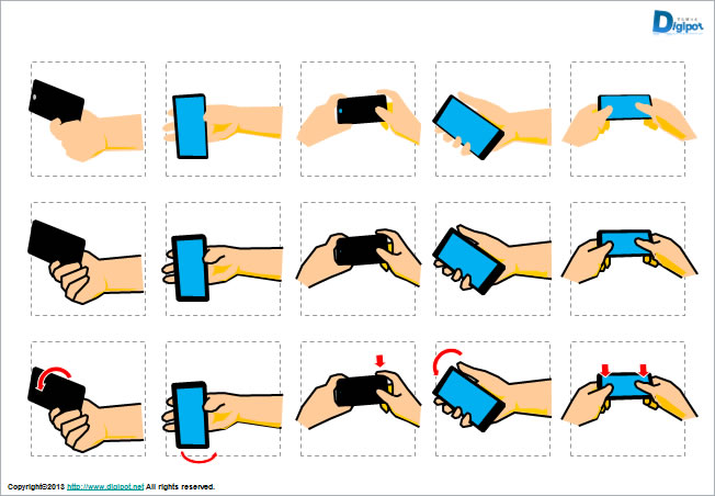 スマホ、スマートフォン操作イメージ画像4