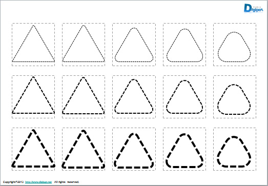 角丸三角形の図形画像