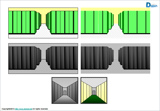 データセンターのイラスト パワーポイント フリー素材 無料素材のdigipot