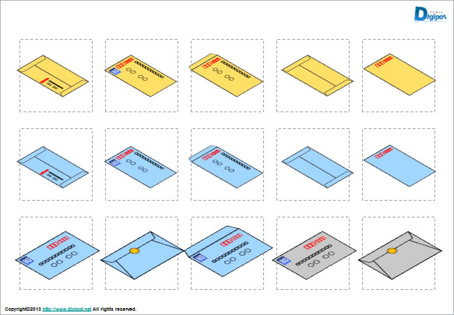 封筒のイラスト パワーポイント フリー素材 無料素材のdigipot
