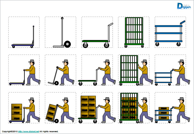 台車のイラスト画像