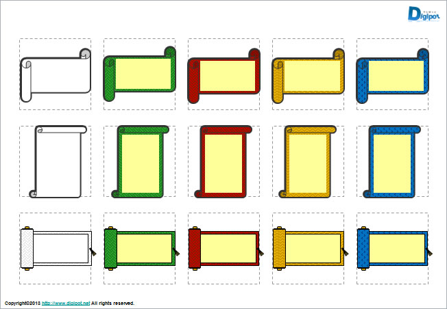 巻物のイラスト パワーポイント フリー素材 無料素材のdigipot