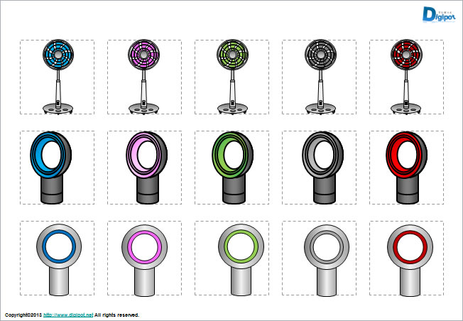 扇風機のイラスト画像3