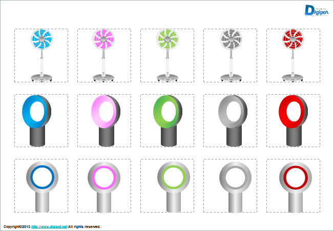 扇風機のイラスト画像4