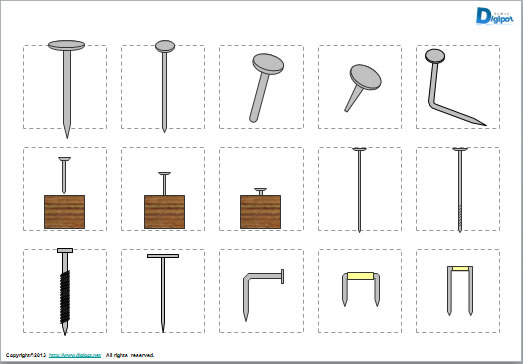 釘 ネジのイラスト パワーポイント フリー素材 無料素材のdigipot