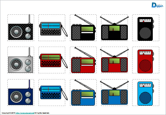 ラジオのイラスト画像4