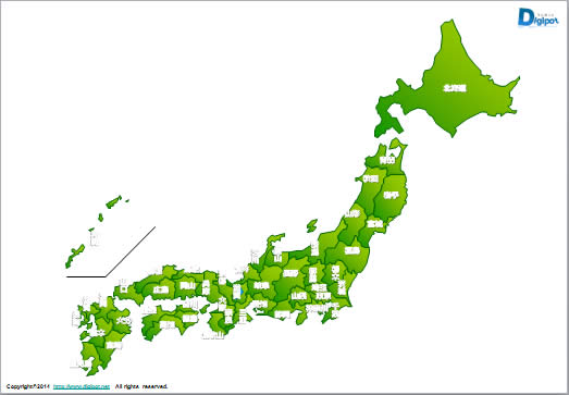 日本地図画像