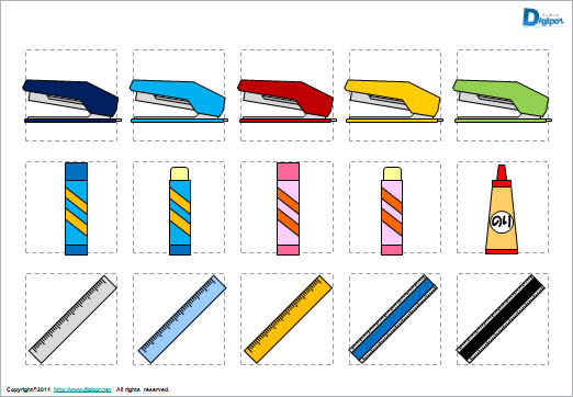 文房具のイラスト画像