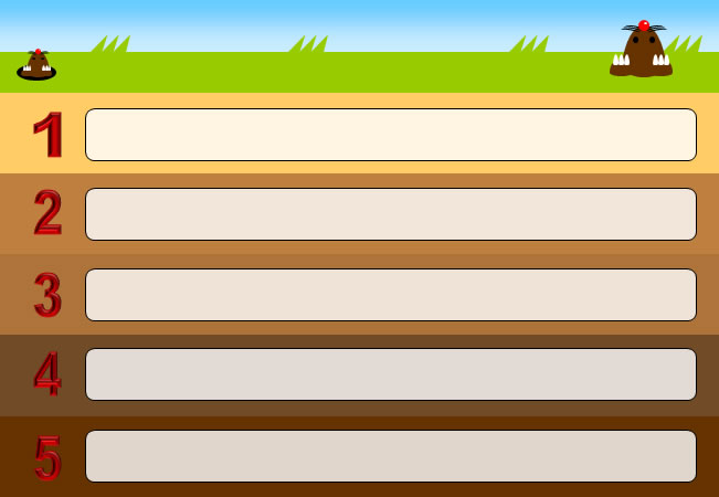 地中をモチーフにした説明テンプレート図画像3