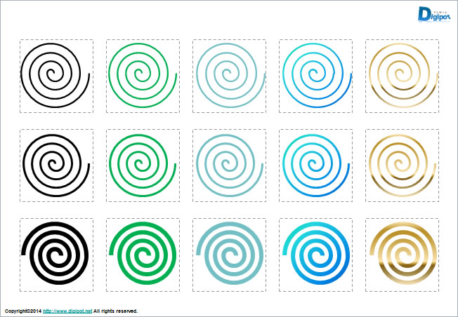 うずまき模様 パワーポイント フリー素材 無料素材のdigipot