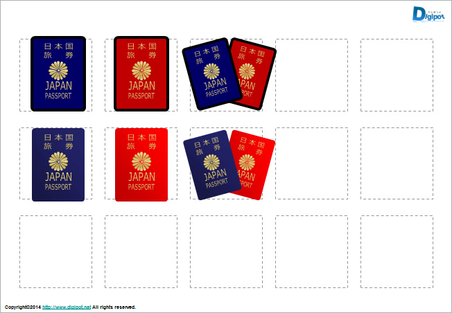 パスポートのイラスト画像