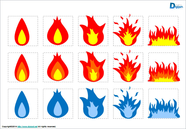 炎のイラスト パワーポイント フリー素材 無料素材のdigipot