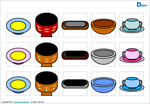 食器のイラスト画像