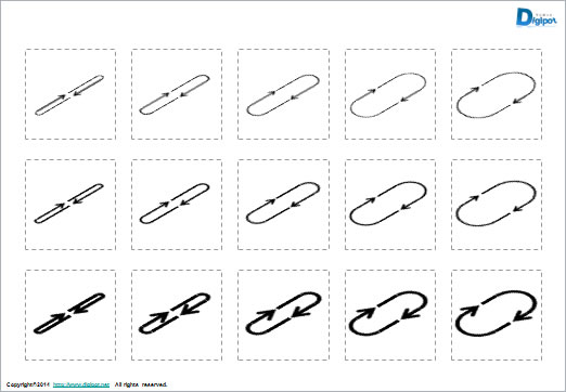 Uターン矢印のイラスト画像4