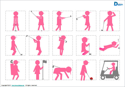 ゴルフのイラスト画像2