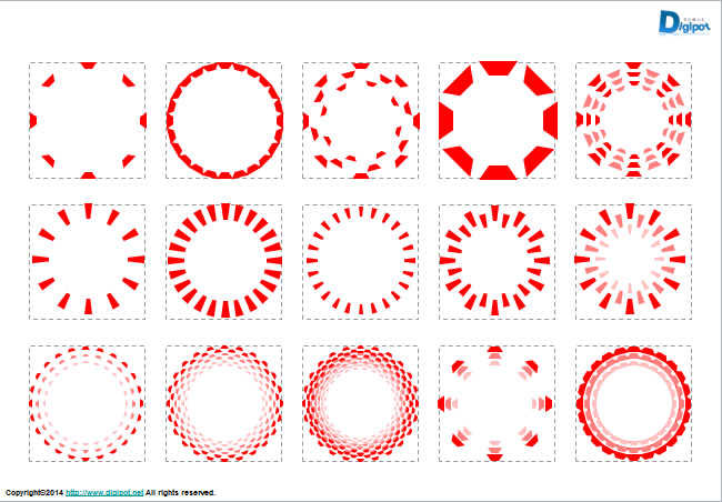 円形の飾り枠 パワーポイント フリー素材 無料素材のdigipot
