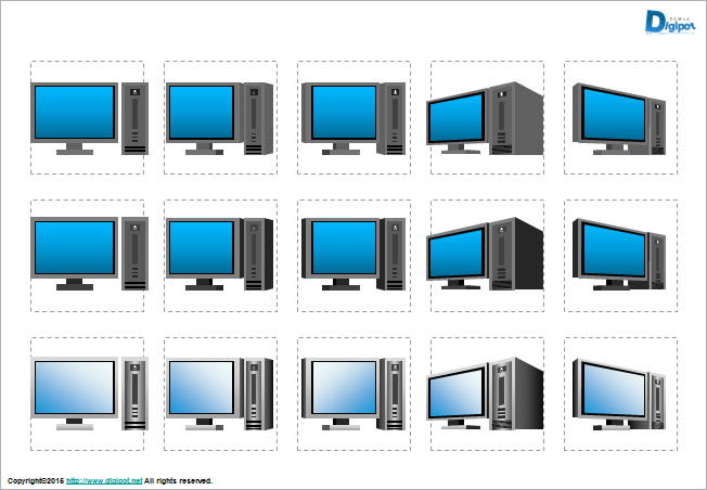 デスクトップPCのイラスト画像2
