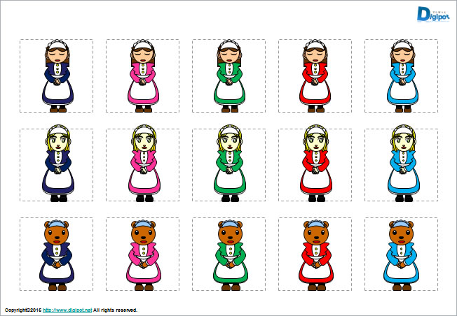 メイドさんのイラスト画像