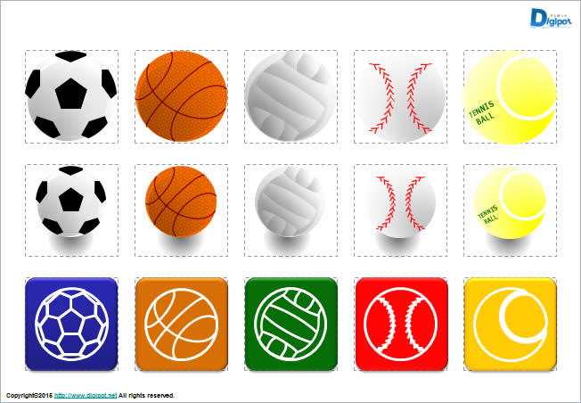 いろいろなボールのイラスト画像2