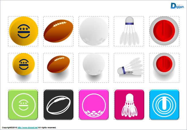 いろいろなボールのイラスト画像2