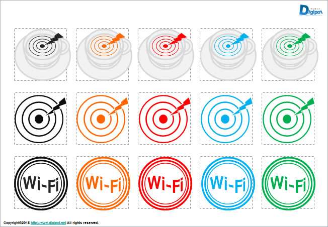 Wi-Fiイメージのイラスト画像2