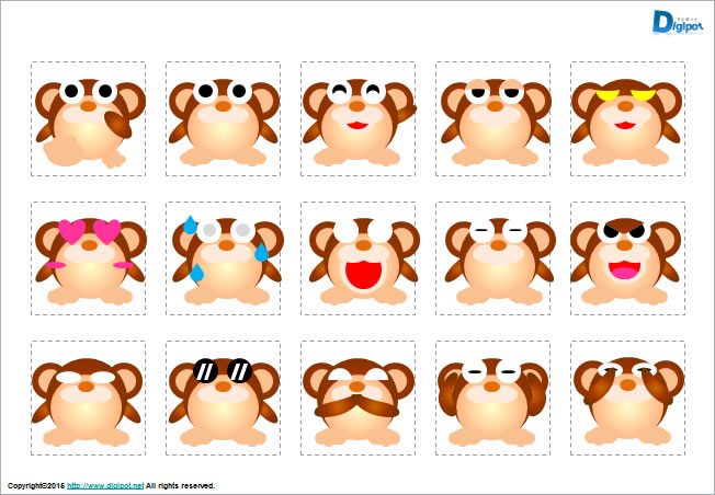 猿のイラスト画像2