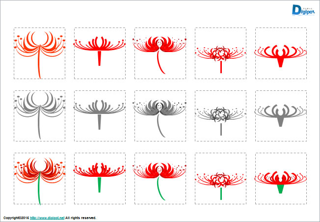彼岸花のイラスト パワーポイント フリー素材 無料素材のdigipot