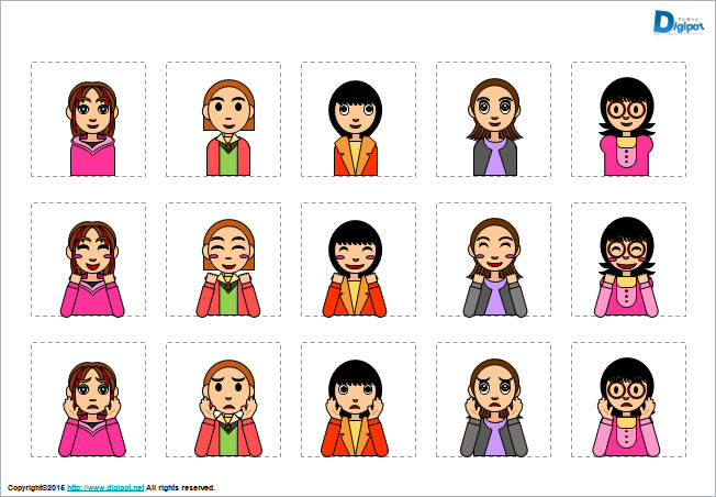 私服姿の女性のイラスト画像