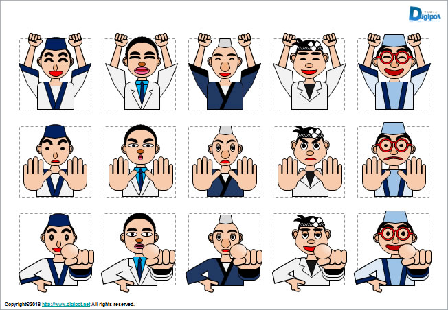 寿司職人のイラスト画像