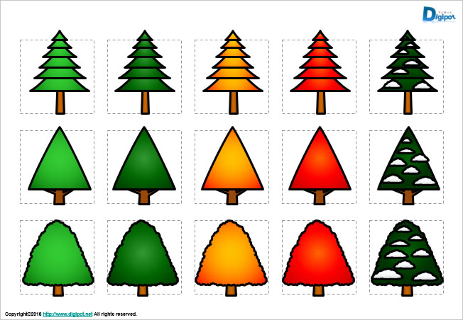 シンプルな樹木のイラスト画像2