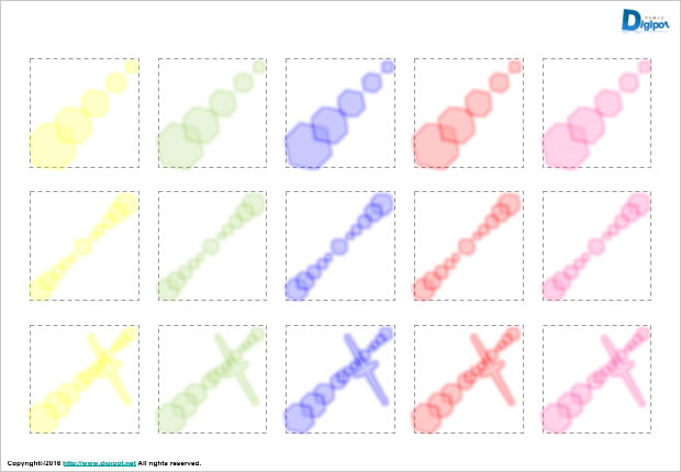 レンズフレアの図形2