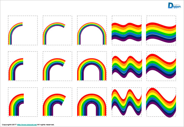 虹のイラスト画像2