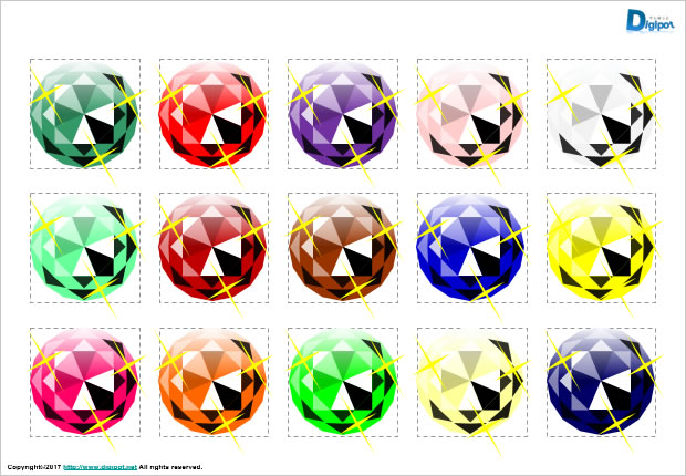 宝石のイラスト画像2