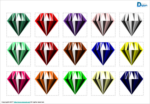 宝石のイラスト画像2
