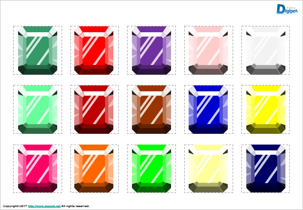 宝石のイラスト画像2